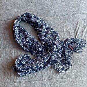 Vineyard Vines Spiral Wales Scarf 20"x72" Wrap Shawl Blue White Nautical Beach‎